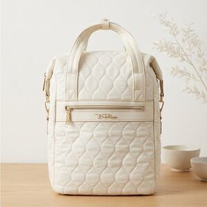 Elegant Cream Quilted Women's Bag